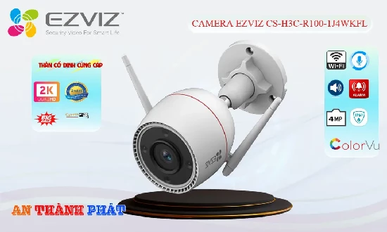  Lắp đặt camera Ezviz CS-H3c-R100-1J4WKFL quan sát an ninh rõ nét được thiết kế hoạt động ngoài trời giám sát tại các khu vực trong và ngoài nhà, bên cạnh đó là trang bị nhiều tính năng tiên tiến, camera này mang lại sự tin tưởng cao đến người dùng trong việc sử dụng giám sát an ninh