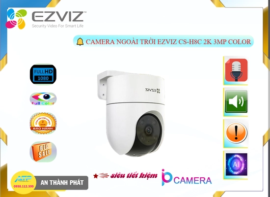 Camera CS-H8C 2K 3MP Color Wifi
