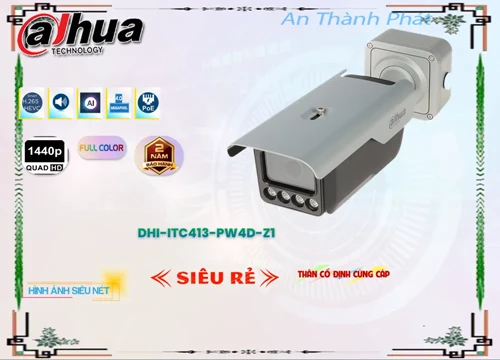  Camera An Ninh  DHI-ITC413-PW4D-IZ1 với giám sát sắc nét đến Độ phân giải Ultra 2k Cho công trình chất lượng khả năng giám sát ban đêm Hồng Ngoại 60m với ưu điểm Thu Âm Chức năng thông minh với Hồng Ngoại Smart IR CMOS khả năng lưu trữ lâu hơn với công nghệ H.265/H.264+/H.264 Tích hợp công nghệ IP hình trung thực camera xưởng sản xuất Thân Kim Loại Công nghệ ban đêm Hồng Ngoại Smart IR Hồng Ngoại Smart IR