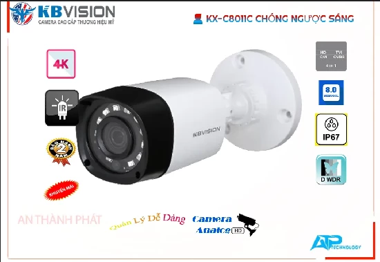  HD KX-C8011C chất lượng sắc nét đến 8.0 megapixel Giám sát từng chi tiết nhỏ Hồng Ngoại Smart IR với ưu điểm Chống Nước chống bụi bẩn Công nghệ ban đêm Hồng Ngoại Smart IR công suất cao Thiết Bị Camera KX-C8011C thông số camera xưởng sản xuất Thân Plastic Xem được ban đêm Hồng Ngoại 20m tiết kiệm xem ban đêm phù hợp HD Được trang bị công nghệ AHD CVI TVI BCS độ bên cao hơn