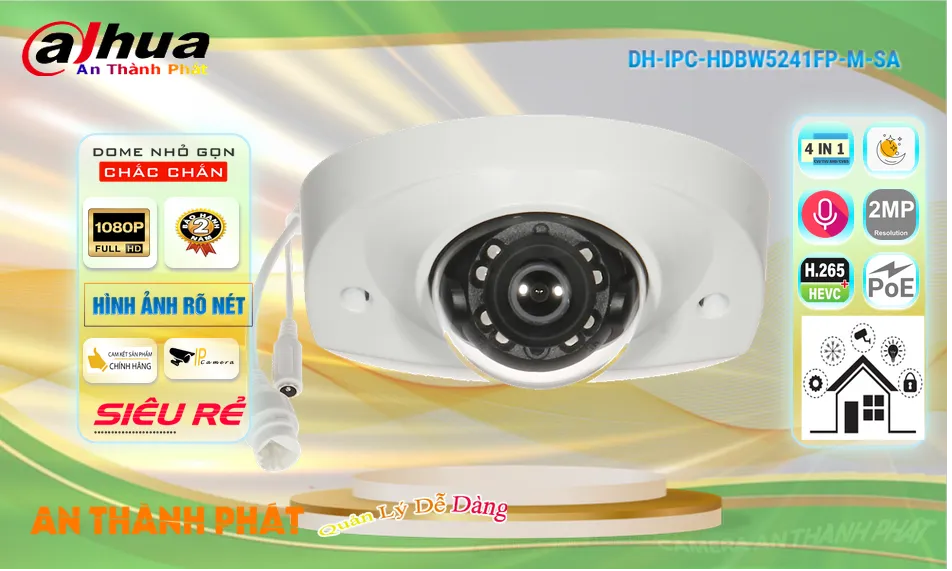 Camera DH-IPC-HDBW5241FP-M-SA
