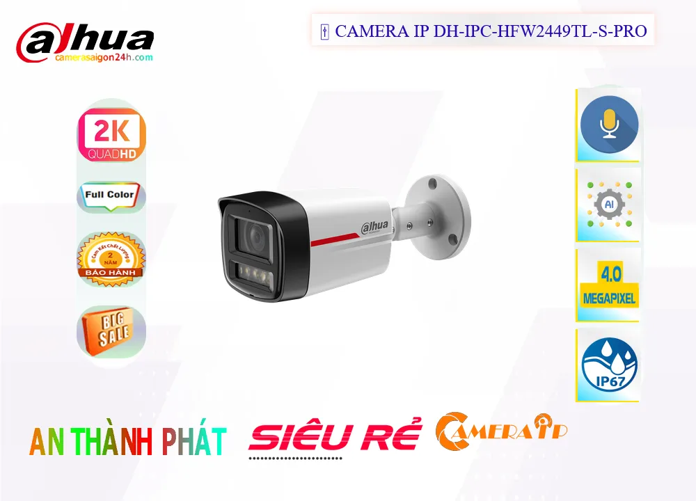 2449 Pro Camera Dahua DH-IPC-HFW2449TL-S-PRO camera cho nhà xưởng