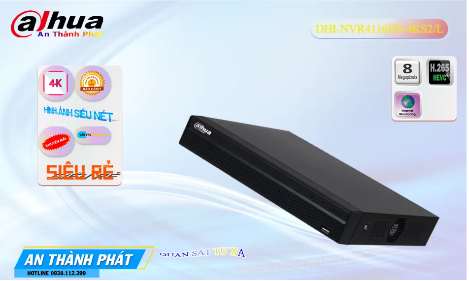 Đầu ghi DHI-NVR4116HS-4KS2L Dahua