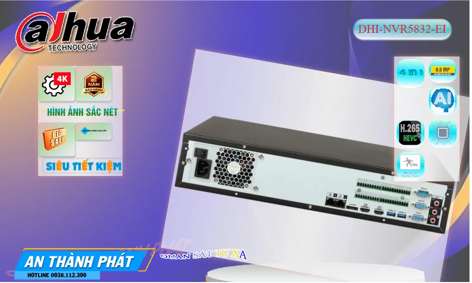 DHI-NVR5832-EI sắc nét Dahua DHI-NVR5832-EI sắc nét Dahua