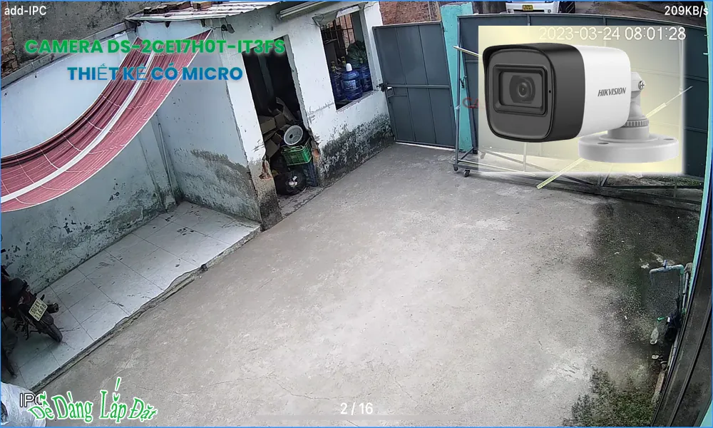 DS-2CE17H0T-IT3FS sắc nét Hikvision