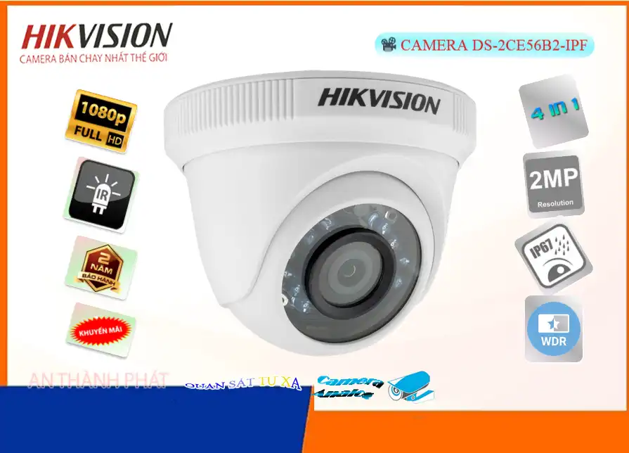 DS-2CE56B2-IPF sắc nét Hikvision ➠