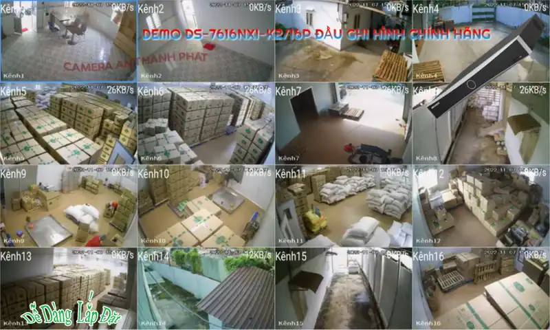 DS-7616NXI-K2/16P sắc nét Hikvision