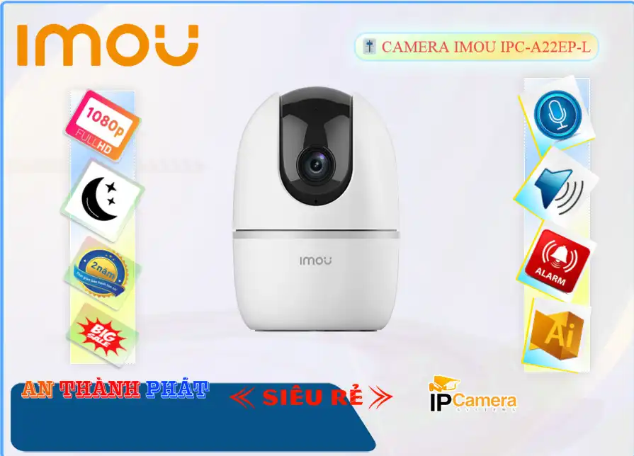 IPC-A22EP-L sắc nét Wifi Imou