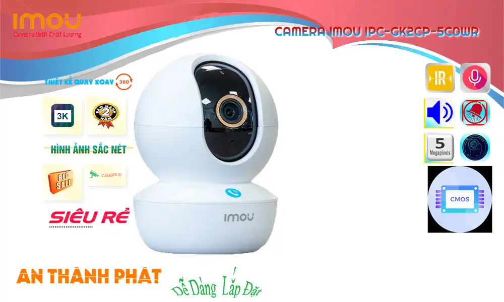 IPC-GK2CP-5C0WR sắc nét Wifi Imou