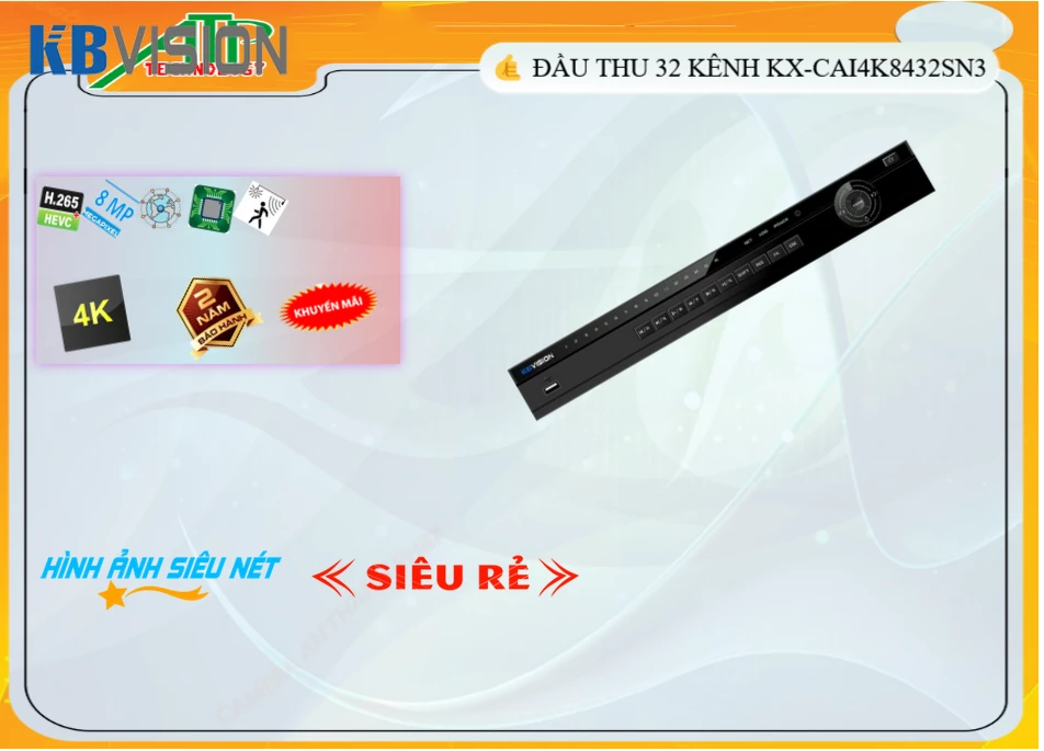 Đầu ghi KBvision KX-CAi4K8432SN3,thông số  Trung Tâm Ghi Hình KX-CAi4K8432SN3,KX-CAi4K8432SN3 Giá rẻ,chức năng KX-CAi4K8432SN3 8.0 MP Siêu sắc nét Ultra 4k với 8MP ,KX-CAi4K8432SN3 Tốt nhất,Giá Bán KX-CAi4K8432SN3,KX-CAi4K8432SN3 Giá Thấp Nhất,KX-CAi4K8432SN3 Bán Giá Rẻ,Nơi bán KX-CAi4K8432SN3,bán KX-CAi4K8432SN3,KX-CAi4K8432SN3 Tốt nhất