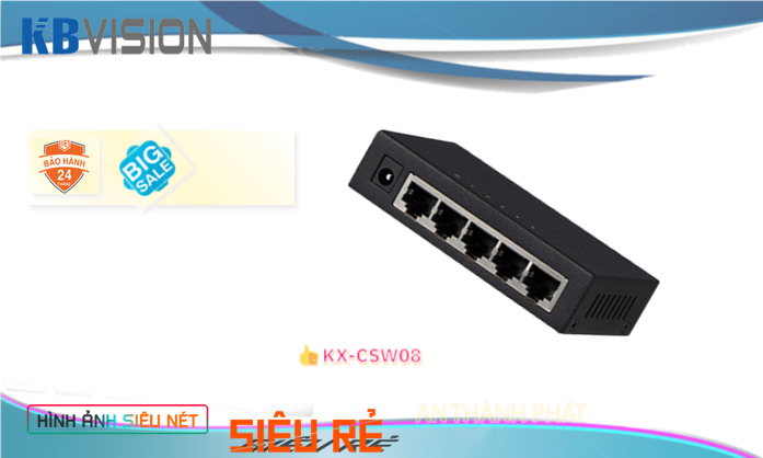 Switch chia mạng   KBvision KX-CSW08