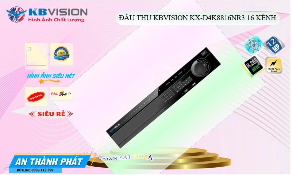 KX-D4K8816NR3 sắc nét KBvision KX-D4K8816NR3 sắc nét KBvision