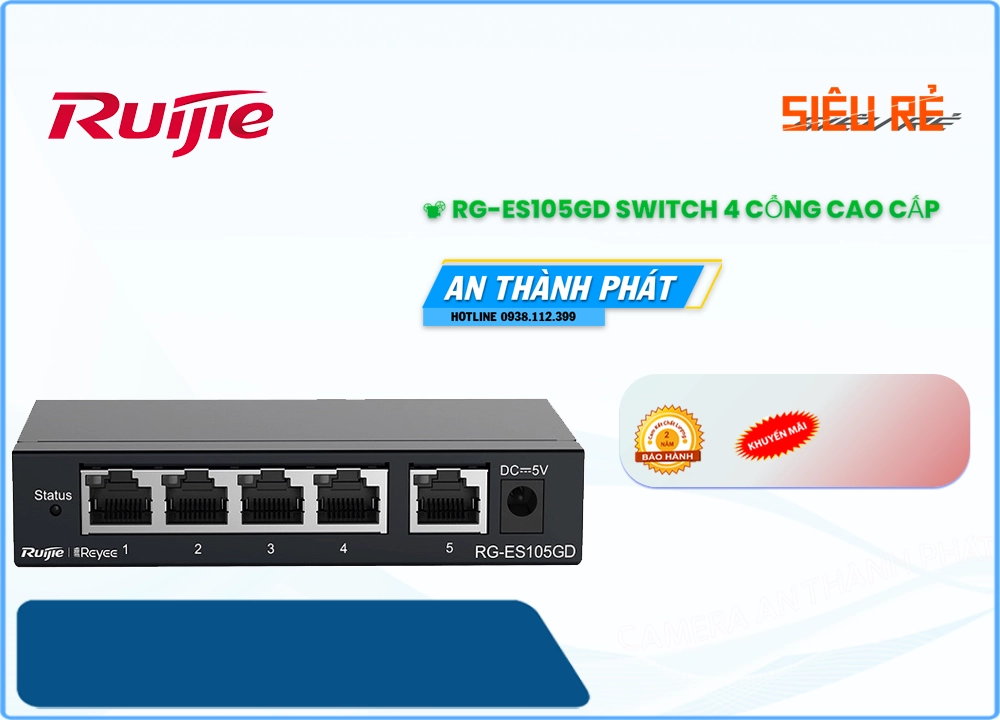 Bộ chia mạng RG-ES105GD Bộ chia mạng RG-ES105GD
