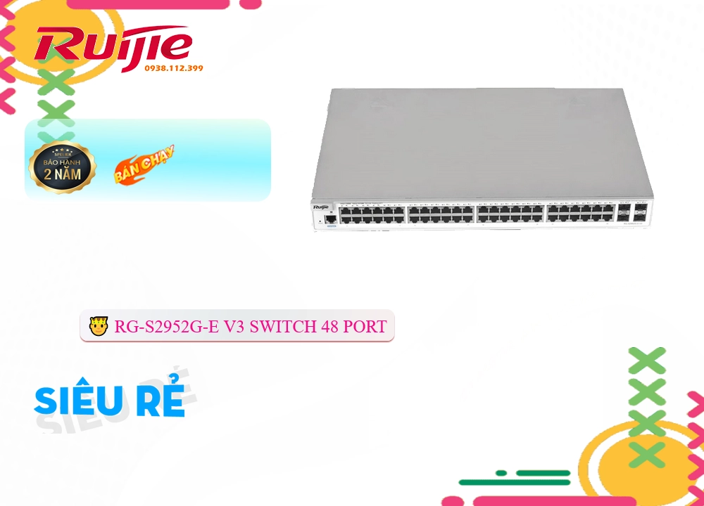 Bộ chia mạng RG-S2952G-E V3,RG S2952G EV3,Giá Bán ,RG-S2952G-EV3 giá kỹ thuật,Công ty bán RG-S2952G-EV3,thông số RG-S2952G-EV3,RG-S2952G-EV3 giá mới nhất,RG-S2952G-EV3 bán rẻ,RG-S2952G-EV3 Chất Lượng,bán RG-S2952G-EV3,tuổi thọ RG-S2952G-EV3,Bán Giá RG-S2952G-EV3,Phân Phối Sỉ RG-S2952G-EV3,RG-S2952G-EV3 Giá Thấp Nhất