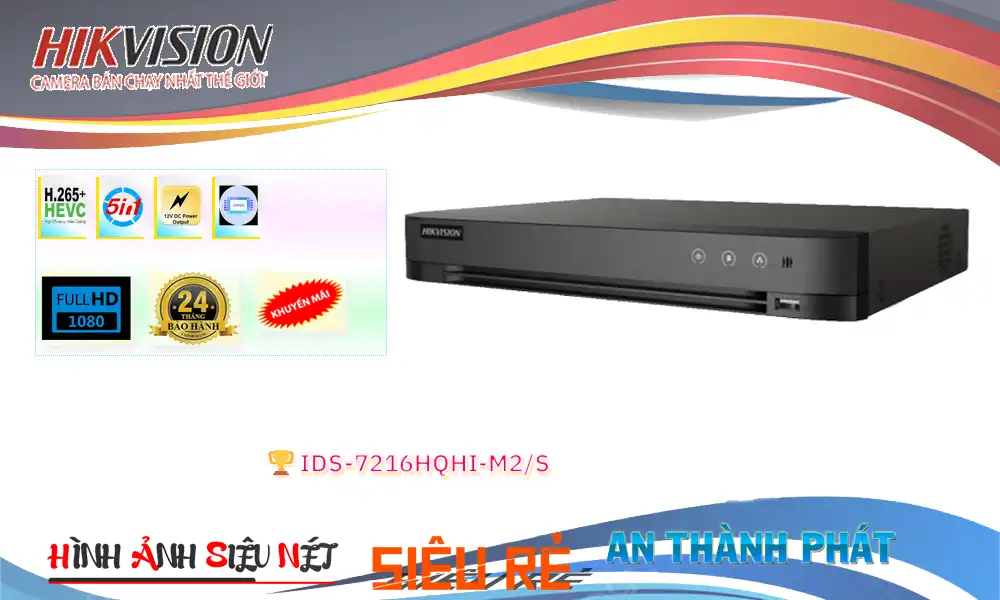 iDS-7216HQHI-M2/S sắc nét Hikvision ➠