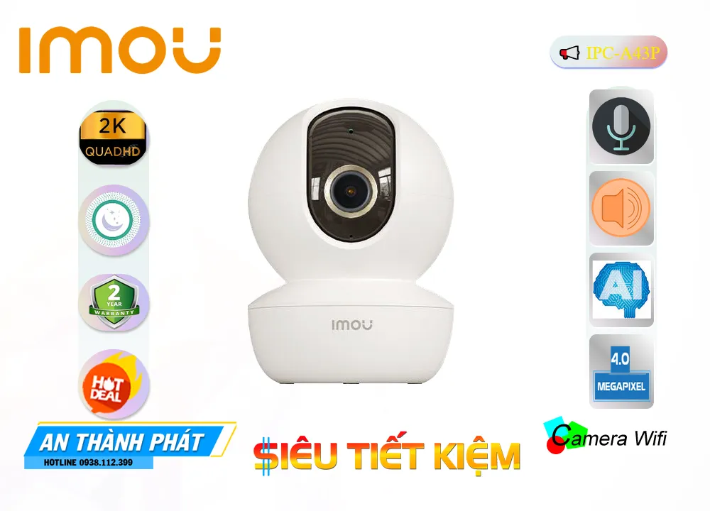 Camera ip wifi IPC-A43P,IPC-A43P giá mới nhấtIPC-A43P Chính hãng,IPC A43P,Giá Bán IPC-A43P Ultra 2k 4.0 MP ,Địa Chỉ Bán  Camera Giám Sát IPC-A43P,IPC-A43P giá mới nhất,IPC-A43P Chính hãng,Giá ,Giá kỹ thuật IPC-A43P