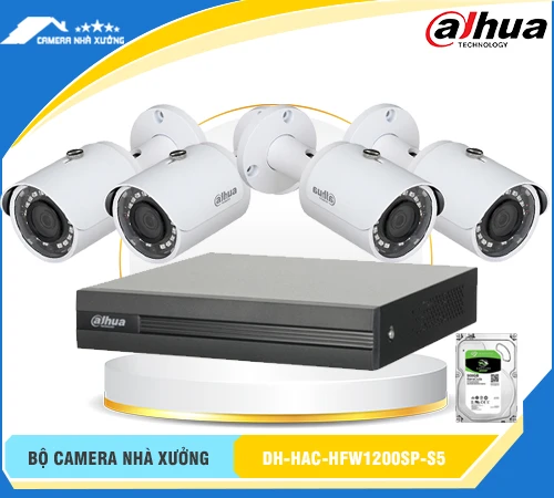 bộ camera nhà xưởng DH-HAC-HFW1200SP-S5, camera dahua DH-HAC-HFW1200SP-S5, camera DH-HAC-HFW1200SP-S5, DH-HAC-HFW1200SP-S5, Dahua DH-HAC-HFW1200SP-S5